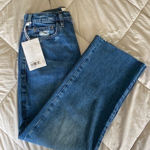 Frame Le Jane Crop Raw Jeans